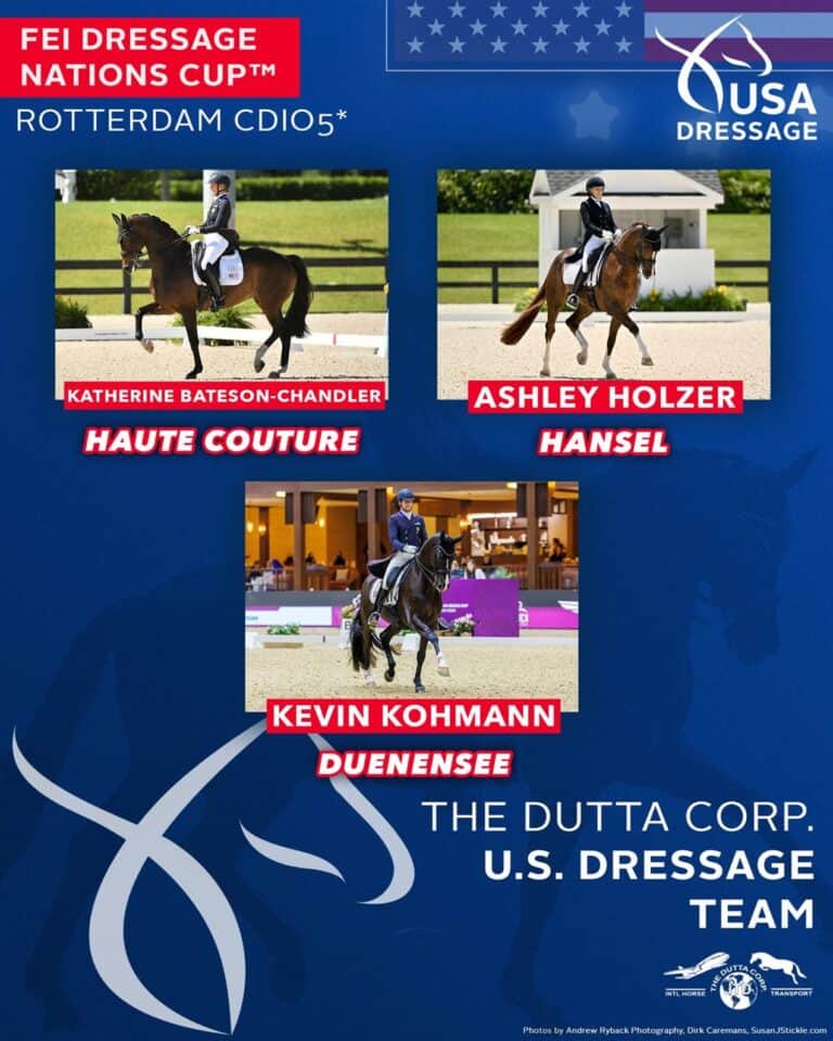 US Equestrian Announces Dutta Corp. U.S. Dressage Team for Rotterdam ...